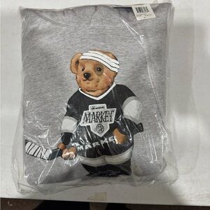 Market Gray “Hockey Bear” Shirt